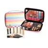 Rainbow Portable Makeup Kit allt i en ögonskugga palett läppstift mascara makeup borste, mors dag gåvor till mamma