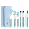 Makeup Brushes Xinyan Eyeshadow Makeup Brushes Set With Bag Pink Foundation Blending Eyeliner Eyelash Trähandtag Kosmetika Soft Beauty Tools HKD230821