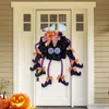 Other Event Party Supplies Spider Door Halloween Outdoor Decoration Multi leg Witch Wreath Ornament Pendant Home Wall Hanging Decor Accessories 230818