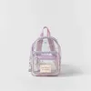 Sacs à dos violet transparent mignon design tendance enfants cartable sac à dos pour enfants mode 2023 bébé fille maternelle petit sac à dos 230818