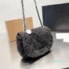 Flap Bags Handbag Clutch With Chain Vintage Shoulder crossbody clamshell purse Denim Piglet Bag Fashion Satchel for Ladies Winter style