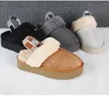 Fashionable men's and women's Tasman slippers Mini snow boots Sheepskin plush warm boots Comfortable waterproof thick sole slippers Beautiful gift