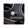 Interior Decorations Diamon Car Sticker Decal Crystal Rhinestone Start Engine Ignition Key Bling For Decoration Accessories Drop Del Dhsof