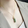 Colares pendentes Colar de felicidade dupla étnica chinês para mulheres Padrão propício Jóias de casamento Charm Clavicle Chain Presente