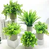 Decorative Flowers 1PC Simulation Plant Potting Garden Arrangement Plastic Home Decoration Table Ornament Fake Bonsai High Quality