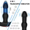 10 hastigheter Automatisk teleskopisk manlig prostata massager Trådlös fjärrkontroll THROSTING BUTT PLUG Anal Vibrator Sexiga leksaker för Men326K