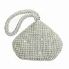 Evening Bags Zipper Wedding Gift Party Rhinestone Bling Glitter Triangle Small Evening Clutch Fashion Bag Women Handbag Prom Luxury Purse HKD230821