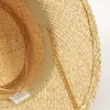Berets Summer Sunshade Hat Dome francuska słomiana metalowy liter RB dekoracyjny słomkowy kapelusz wakacyjny sunshade hat punkowy styl słomy kapelusz 230821