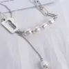 Élégant 925 Collier En Argent Creux Multi Perle Personnalisé Simple Designer Collier Dames Classique Classique Fête Bijoux Accessoires