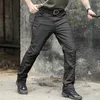 Chándales de hombre MEGE Pantalones tácticos Hombres Ropa militar Cargo Army Estilo casual Pantalones de combate Algodón elástico Multi bolsillo Drop 230818