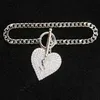 925 collana a ciondolo a cuore d'argento giovane signore vintage collana in acciaio inossidabile personalizzato semplice pesca a ciondolo a ciondolo gioiello