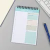 Feuilles non datées liste de tâches cahier bloc-notes à spirale planification quotidienne planification horaire fournitures scolaires papeterie