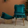 Pillow French Style Solid Color Case Chair Sofa Decoration Cover