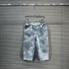 Conjuntos de atabalres infantis de designers de designers Tamanho de 100-160 cm 2pcs Jaqueta jeans de impressão de padrão de folha de oliva e jeans elásticos de cintura de agosto11