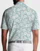 Polos para hombre Relajado Azul Floral Polo Camisetas Art Print Trending Shirt Verano Manga corta Ropa personalizada