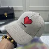 Designer Baseball Caps Homens e mulheres homens casuais chapéu de sol moda de amor Padrão de viagem ao ar livre Cungamento social