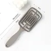 Широкие зубы воздушные расчески с кистями жены скальп массаж расчесать волосы, выгуливая домашний салон DIY, парикмахерский инструмент 2462 2462