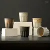 Vasos de café xícaras de cerâmica vintage sem alça de 150 ml de caneca de água copo de chá de chá de leite