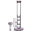 Glass Percolator Bongs Hookahs Blue Matrix Perc Thick Glasses Bongs Water Pipes Smoking Beaker Dab Rig With 14mm Bowl downstem Perc LL