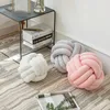 Cushion/Decorative Pillow Soft Ball Knot Cushion Sofa Throw Pillow Round Hand Woven Cushion Well-padded Knot Pillow Car Bed Living Room Chair Home Decor 230818