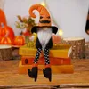 Autres décorations pour la maison Halloween Gnomes Peluche Dangle Jambe Poupée sans visage Jouet en peluche Durable Décorations d'Halloween Fournitures de fête Tables Bureaux Bibliothèques x0821