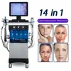 Hydro aqua aqua peel lifly lift diamant dermabrasion cutain cage oxygen water jet spa spa 14 in 1 hydra machine