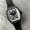 Montre de luxe Richarmilles homme rm57 montre-bracelet tourbillon actif baril de vin rm57-01 entièrement mécanique KMVF L