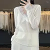 Women's Sweaters Merino Wool Clothing V-neck Pullover Casual Wide Lace Knitted Top Fashion Spring And Autumn Cashmere Sweater