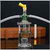 Tuyaux De Fumer Led Glow Verre Narguilé Pipe Fumée Shisha Jetable Brûleur À Huile Ash Catchers Bong Percolater Bubbler Cadeaux Tabac Bol A Dhcf5