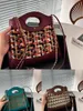 CF Woolen 31 Bag Sadel Bag Högkvalitativ designer Handväska Messenger Bag Luxury Shoulder Bag Messenger Bag Strap Bag Ny Multicolor Cel Fashion 8810