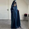 Vêtements ethniques Ramadan Eid à capuche Abaya femmes vêtement de prière musulman Hijab Jilbab robe ample ensemble Abayas dubaï turquie vêtements islamiques caftan