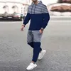 men's tracksuits two piece set Vacation style outfits Fashionable pieces autumn outfits 2 piece set Long pants and hoodie tra355t