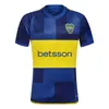 2024 CA BOCA Juniors Cavani Soccer Jerseys Carlitos 2025 Retro Maradona Janson 24 25 Club Atletico Conmebol Libertadores Shirt Men يضع الزي الرسمي بعيدًا عن اللون الأصفر