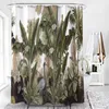 Tende per doccia piante tropicali tende da bagno pianta di foglie verde impermeabile in poliestere tenda doccia cornice per la casa del bagno nordico decorazione R230821