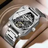 Autres appareils portables 2023 Nouveaux binbond H1133 tourbillon mécanique mecs masculine en acier automatique squelette masculine montres