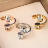 Rings de cluster Anel de jóias de alta qualidade Anel de moda clássica de zircão natural girando presente de aniversário para mulheres