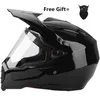 Casques de moto casque hommes visage intégral Moto équitation Abs matériel aventure Motocross Moto avec bord de soleil retiré