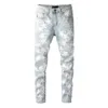 Hip Hop Mens Jeans Head Casual Long Pants Men Sportwear Jogger Tracksuit Causel Camouflage Stitching Trousers289K