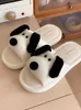 Slippers Fashion Cartoon Dog Houses Slapper fofo de animais para homens Mulheres kawaii linho de linho de verão Sapateiros engraçados HKD230821