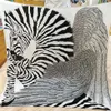 Zebra Pegasus Pole Class Versatile Black White 130 Silk Wool Generous Autumn and Winter Warm Shawl Scarf Female1845