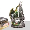 Outra decoração de casa dragão figura resina resina dragão de batalha estátua decorações retro dragão para mesa de mesa de mesa de estatuas colecionáveis ​​x0821