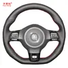 Coperchio del volante per auto Yuji-Hong Case per VW Golf 6 GTI MK6 VW POLO GTI SCIROCCO R PASSAT CC R-LINE 2010 ARTICIFICAL CETTURA251M