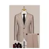 Trajes masculinos vestidos de noiva personalizados, calças blazer de blazer de lençol de ponta de alta qualidade SA07-74999