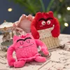 Kussen/decoratief kussen 6pcs het kleurmonster pluche knuffel gevulde poppen kawaii emotie kussen schattig monster kinderen speelgoed voor kinderen kerst verjaardagscadeaus 230818