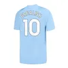 23 24 24 Haaland piłka nożna Grealish Sterling Mans Cities Mahrez Fan Player Wersja de Bruyne Foden Football Shirt Kit dla dzieci zestaw