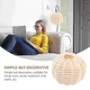 Pendant Lamps 2Pcs Woven Lamp Shade Delicate Light Cover Rattan Lampshade Decor