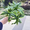 Decorative Flowers Artificial Lily Green Plant Leaves Home Balcony Decoration Plastic Potted Simulation Lilies Branchrd And Leaf Plants