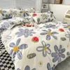 Bedding Sets Fourpece Washable Quilt Set Shep Spring e Autumn Student Dormitório Folha de toupeira Triepiece Summer 230818