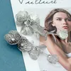 Ohrringe Halskette handgefertigte Kupferblumen -Halskette und Ohrringe für Frauen Accessoires Femme Mode Silber Farbe Schmucksets Party Geschenke 230820