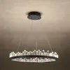 Ljuskronor pendent ljus nordiska moderna led minimalistisk kristall personlighet kreativ enkel hela hus kombination paket lampan ljuskrona
